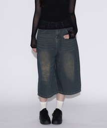 【ユニセックス】Vintage Buggy Denim Shorts / ヴィンテージバギーデニムショーツ ハーフパンツ