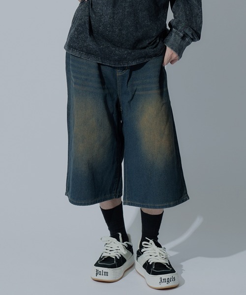 SSZ WUSDP SHORTS デニム ショーツ ハーフパンツ バギーデニム SSZ WUSDP SHORTS デニム ショーツ ハーフパンツ バギーデニム