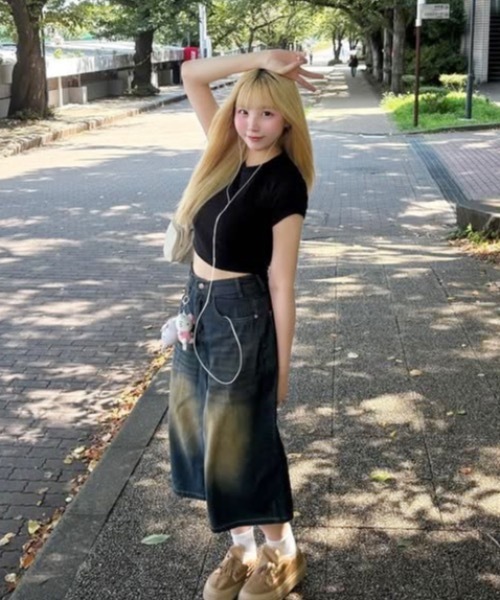 tinkerend（ティンカーエンド）の「【ユニセックス】Vintage Buggy Denim Shorts / ヴィンテージバギーデニムショーツ ハーフパンツ（デニムパンツ・メンズ・ブラック/ブルー・1/3/2）」の17枚目の写真