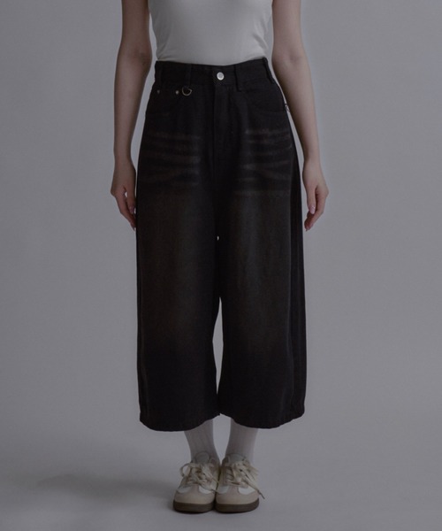 tinkerend（ティンカーエンド）の「【ユニセックス】Vintage Buggy Denim Shorts / ヴィンテージバギーデニムショーツ ハーフパンツ（デニムパンツ・メンズ・ブラック/ブルー・1/3/2）」の20枚目の写真