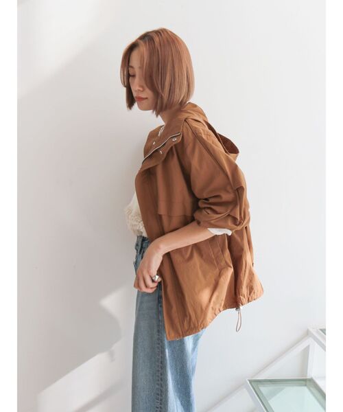 Ungrid（アングリッド）の「タックデザインナイロンブルゾン（ブルゾン・レディース・ブラック/パープル/ベージュ・FREE）」の5枚目の写真