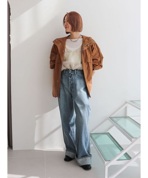 Ungrid（アングリッド）の「タックデザインナイロンブルゾン（ブルゾン・レディース・ブラック/パープル/ベージュ・FREE）」の8枚目の写真