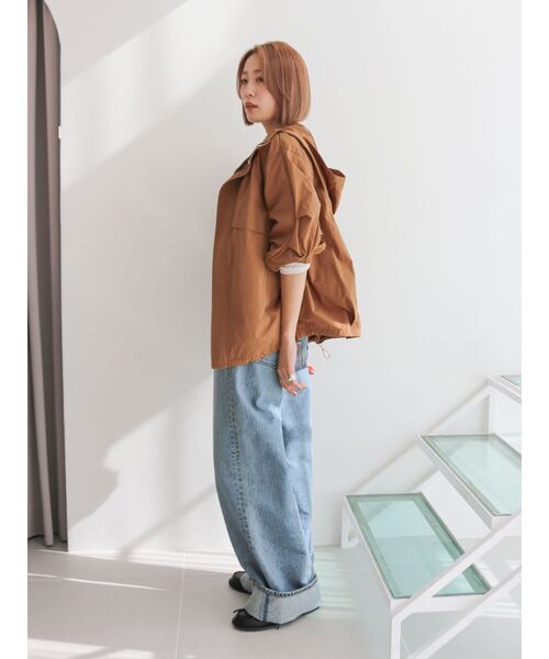 Ungrid（アングリッド）の「タックデザインナイロンブルゾン（ブルゾン・レディース・ブラック/パープル/ベージュ・FREE）」の9枚目の写真