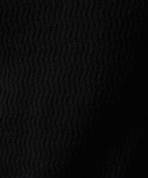MICHEL KLEIN HOMME   （ミッシェルクランオム）の「ウェーブ柄カシミヤタートルネックニット（ニット/セーター・メンズ・ライトグレー/ブラック・MEDIUM/LARGE/X-LARGE）」の14枚目の写真
