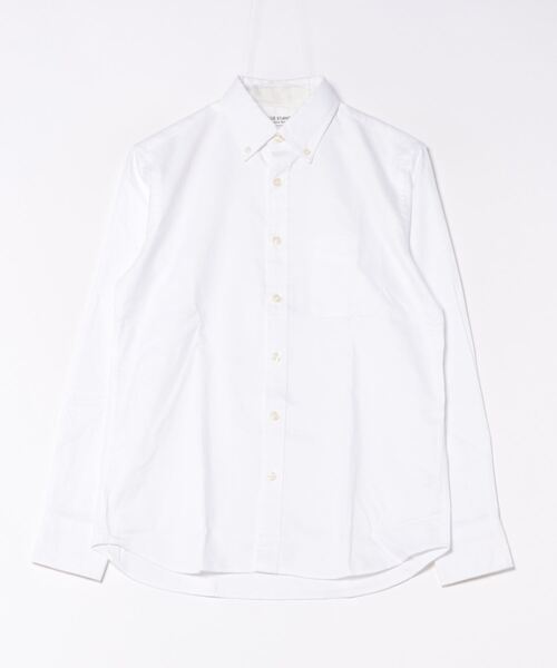 Blue Standard (ブルースタンダード)の「【BLUE STANDARD/ブルースタンダード】レギュラーフィット 楽ケア オックス ボタンダウンシャツ イージーケア ピンポイント防汚加工 時短シャツ(シャツ/ブラウス・メンズ・ネイビー/ホワイト/スミクロ・SMALL/X-LARGE/LARGE/MEDIUM)」の9枚目の写真