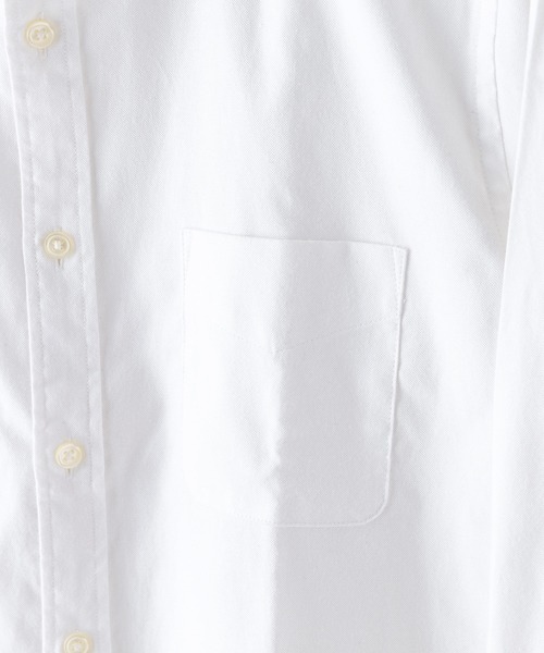 Blue Standard (ブルースタンダード)の「【BLUE STANDARD/ブルースタンダード】レギュラーフィット 楽ケア オックス ボタンダウンシャツ イージーケア ピンポイント防汚加工 時短シャツ(シャツ/ブラウス・メンズ・ネイビー/ホワイト/スミクロ・SMALL/X-LARGE/LARGE/MEDIUM)」の4枚目の写真