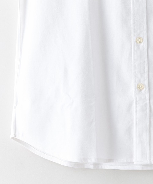 Blue Standard (ブルースタンダード)の「【BLUE STANDARD/ブルースタンダード】レギュラーフィット 楽ケア オックス ボタンダウンシャツ イージーケア ピンポイント防汚加工 時短シャツ(シャツ/ブラウス・メンズ・ネイビー/ホワイト/スミクロ・SMALL/X-LARGE/LARGE/MEDIUM)」の6枚目の写真