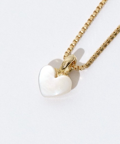flower（フラワー）の「ミルキーハートネックレス（ネックレス・レディース・ゴールド・FREE）」の5枚目の写真