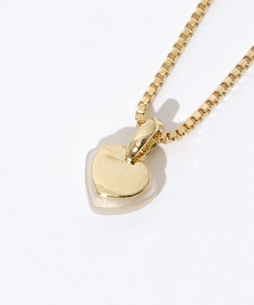 flower（フラワー）の「ミルキーハートネックレス（ネックレス・レディース・ゴールド・FREE）」の6枚目の写真