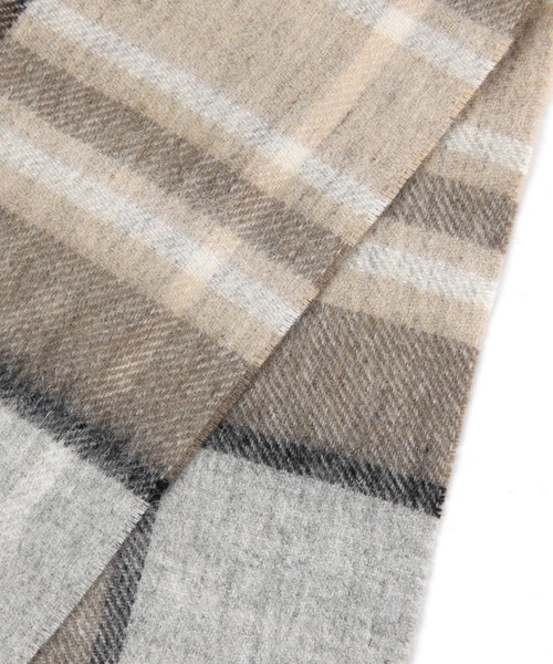 TWEED MILL（ツイードミル）の「【TWEEDMILL】Kneerugストール（ストール/ショール・レディース・オレンジ/ベージュ/ライトグレー/ブラウン/グレー・FREE）」の13枚目の写真