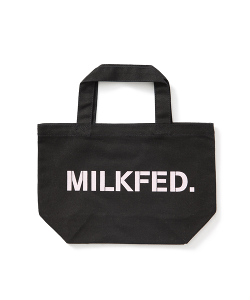MILKFED.（ミルクフェド）の「MINI TOTE BAG STENCIL（トートバック/ロゴ）（トートバッグ・レディース・ホワイト/ブラック/ネイビー/ピンク・ONE SIZE）」の3枚目の写真