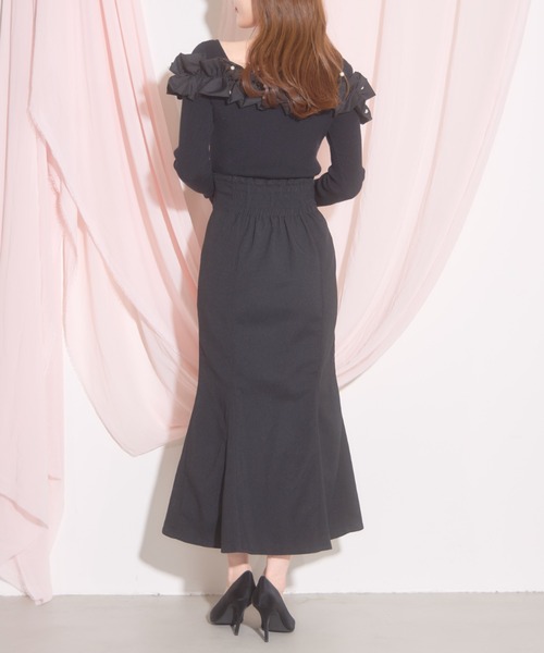 tocco closet(トッコ クローゼット)の「【ZOZO限定】フロントジップマーメイドスカート(スカート・レディース・ブラック/ブラウン/ピンク・M)」の7枚目の写真
