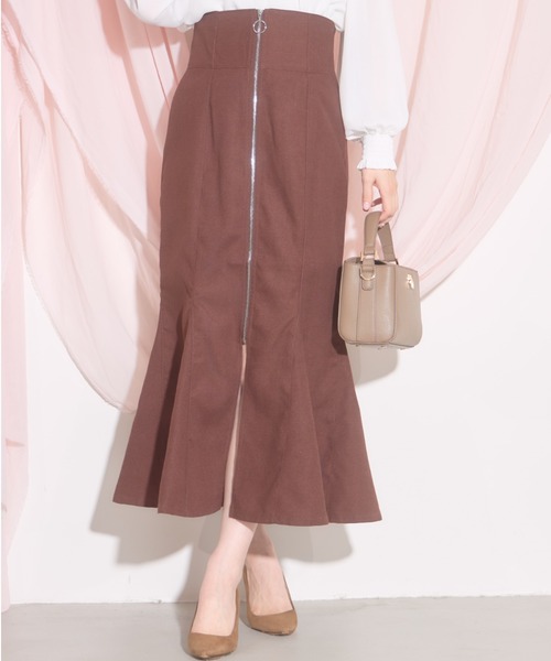 tocco closet(トッコ クローゼット)の「【ZOZO限定】フロントジップマーメイドスカート(スカート・レディース・ブラック/ブラウン/ピンク・M)」の19枚目の写真
