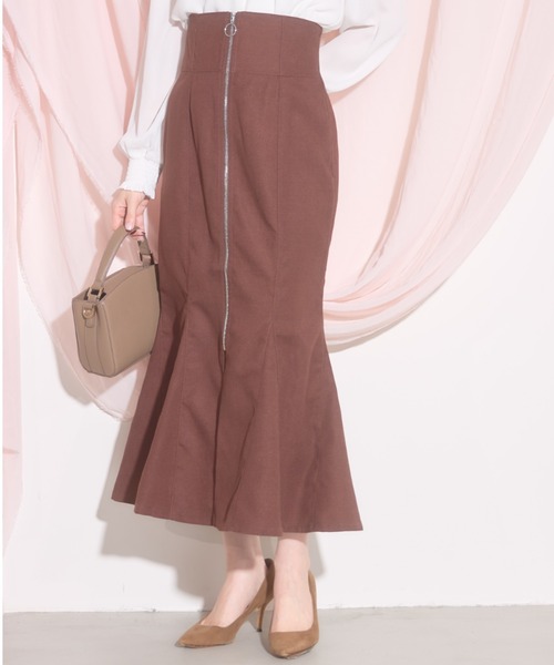 tocco closet(トッコ クローゼット)の「【ZOZO限定】フロントジップマーメイドスカート(スカート・レディース・ブラック/ブラウン/ピンク・M)」の20枚目の写真