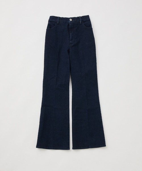 one after another NICE CLAUP(ワンアフターアナザーナイスクラップ)の「ストレッチフレアデニムパンツ(デニムパンツ・レディース・ネイビー/ブルー/ライトブルー・SMALL/MEDIUM)」の6枚目の写真