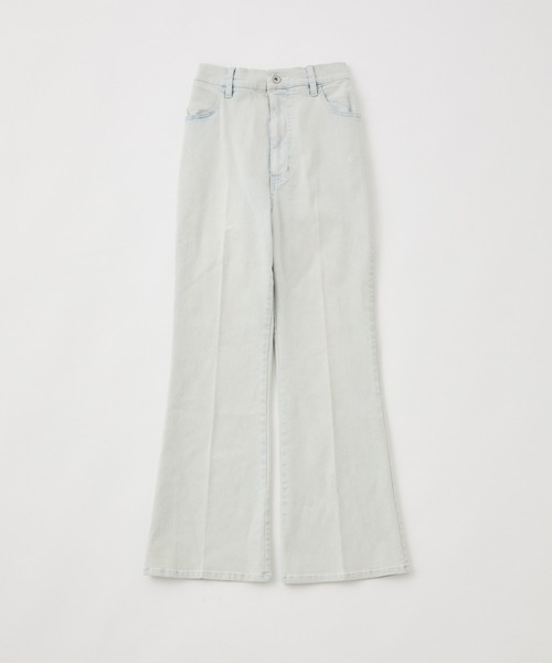 one after another NICE CLAUP(ワンアフターアナザーナイスクラップ)の「ストレッチフレアデニムパンツ(デニムパンツ・レディース・ネイビー/ブルー/ライトブルー・SMALL/MEDIUM)」の8枚目の写真