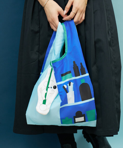 BIRTHDAY BAR(バースデイバー)の「umao×BIRTHDAY BAR マスコットポーチ付きエコバッグ(エコバッグ/サブバッグ・レディース・ブラック/ホワイト・0)」の21枚目の写真