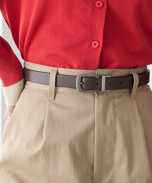 BONLECILL（ボンルシール）の「2wayリバーシブルベルト（ベルト・レディース・ブラック系/ブラック系1/ブラック系2・FREE）」の6枚目の写真