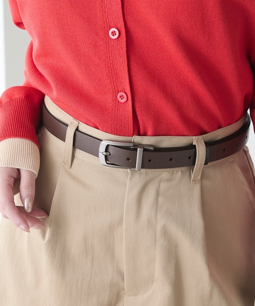 BONLECILL（ボンルシール）の「2wayリバーシブルベルト（ベルト・レディース・ブラック系/ブラック系1/ブラック系2・FREE）」の4枚目の写真