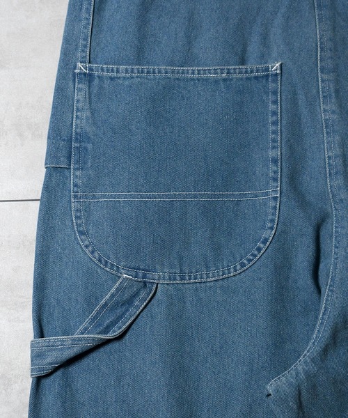 Starting Over(スターティングオーバー)の「vintage like work design loose fit denim overalls/ヴィンテージ ライク ワークデザイン ルーズフィット デニム オーバーオール(サロペット/オーバーオール・メンズ・ライトインディゴブルー/ケミカルウォッシュ/ブラック/ワンウォッシュ・M/L)」の10枚目の写真