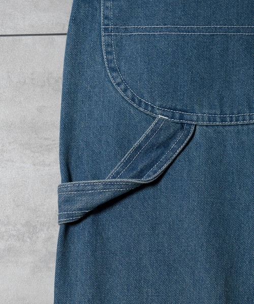 Starting Over(スターティングオーバー)の「vintage like work design loose fit denim overalls/ヴィンテージ ライク ワークデザイン ルーズフィット デニム オーバーオール(サロペット/オーバーオール・メンズ・ライトインディゴブルー/ケミカルウォッシュ/ブラック/ワンウォッシュ・M/L)」の11枚目の写真