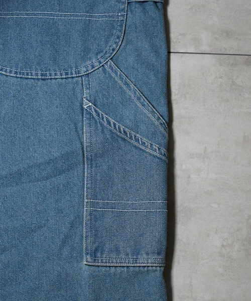 Starting Over(スターティングオーバー)の「vintage like work design loose fit denim overalls/ヴィンテージ ライク ワークデザイン ルーズフィット デニム オーバーオール(サロペット/オーバーオール・メンズ・ライトインディゴブルー/ケミカルウォッシュ/ブラック/ワンウォッシュ・M/L)」の12枚目の写真