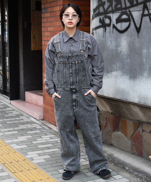 Starting Over(スターティングオーバー)の「vintage like work design loose fit denim overalls/ヴィンテージ ライク ワークデザイン ルーズフィット デニム オーバーオール(サロペット/オーバーオール・メンズ・ライトインディゴブルー/ケミカルウォッシュ/ブラック/ワンウォッシュ・M/L)」の17枚目の写真