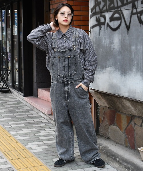 Starting Over(スターティングオーバー)の「vintage like work design loose fit denim overalls/ヴィンテージ ライク ワークデザイン ルーズフィット デニム オーバーオール(サロペット/オーバーオール・メンズ・ライトインディゴブルー/ケミカルウォッシュ/ブラック/ワンウォッシュ・M/L)」の19枚目の写真