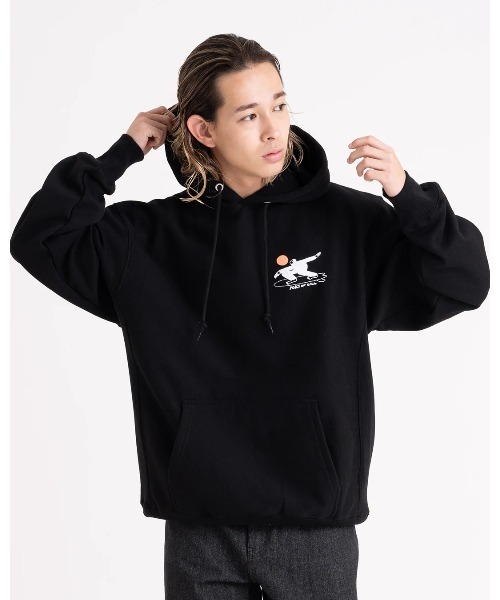 セール】HOODIE/PORT OF CALLサーフィンバックプリントプリントフード