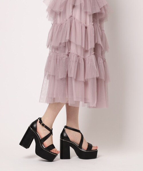 ESPERANZA（エスペランサ）の「【ラク盛り／サンダル】リピーター続出／脚長美脚　クロスストラップサンダル（サンダル・レディース・アイボリー/ベージュ系8/ブラック・LL/S/M/L）」の22枚目の写真