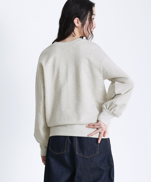 somari imagination(ソマリ イマジネーション)の「チュールロゴラメスウェット(スウェット・レディース・ブルー/オートミール・1/2)」の5枚目の写真