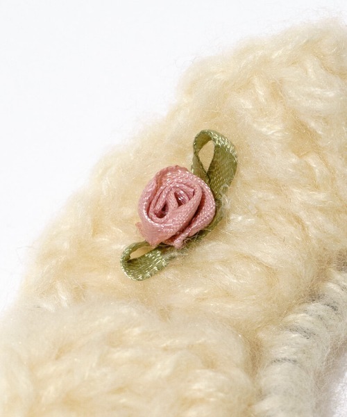 flower（フラワー）の「ロージーニットヘアゴム（シュシュ・レディース・アイボリー/ブルー・FREE）」の13枚目の写真