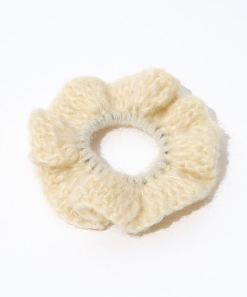 flower（フラワー）の「ロージーニットヘアゴム（シュシュ・レディース・アイボリー/ブルー・FREE）」の14枚目の写真