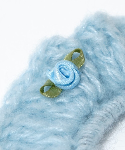 flower（フラワー）の「ロージーニットヘアゴム（シュシュ・レディース・アイボリー/ブルー・FREE）」の18枚目の写真