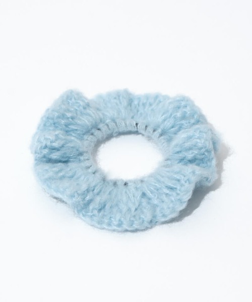 flower（フラワー）の「ロージーニットヘアゴム（シュシュ・レディース・アイボリー/ブルー・FREE）」の19枚目の写真
