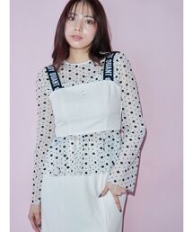 MERCURYDUO | 【MARY QUANTコラボ】ビスチェ付きパフスリーブブラウス【セットアップ着用可】(シャツ/ブラウス)