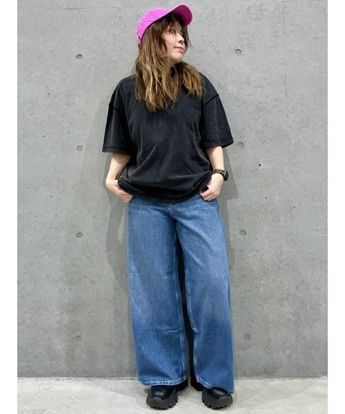 GAP（ギャップ）の「ミッドライズ ウルトラソフト バギーデニム（デニムパンツ・レディース・ブルー・24/27/25/26/23/30/29/28）」の5枚目の写真