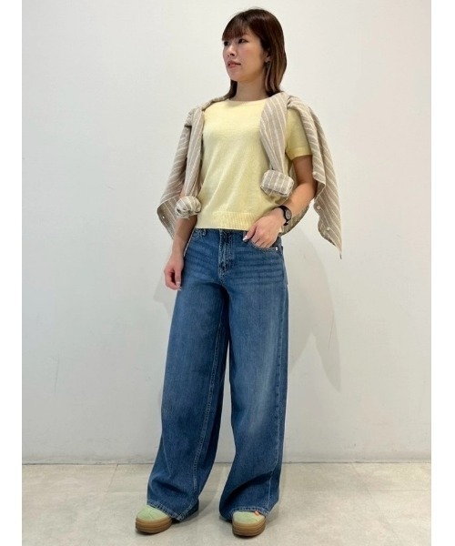 GAP（ギャップ）の「ミッドライズ ウルトラソフト バギーデニム（デニムパンツ・レディース・ブルー・24/27/25/26/23/30/29/28）」の6枚目の写真