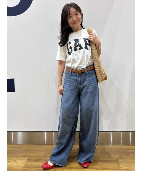 GAP（ギャップ）の「ミッドライズ ウルトラソフト バギーデニム（デニムパンツ・レディース・ブルー・24/27/25/26/23/30/29/28）」の8枚目の写真