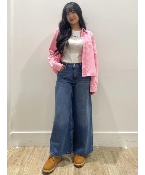 GAP（ギャップ）の「ミッドライズ ウルトラソフト バギーデニム（デニムパンツ・レディース・ブルー・24/27/25/26/23/30/29/28）」の17枚目の写真