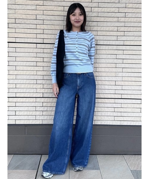 GAP（ギャップ）の「ミッドライズ ウルトラソフト バギーデニム（デニムパンツ・レディース・ブルー・24/27/25/26/23/30/29/28）」の19枚目の写真