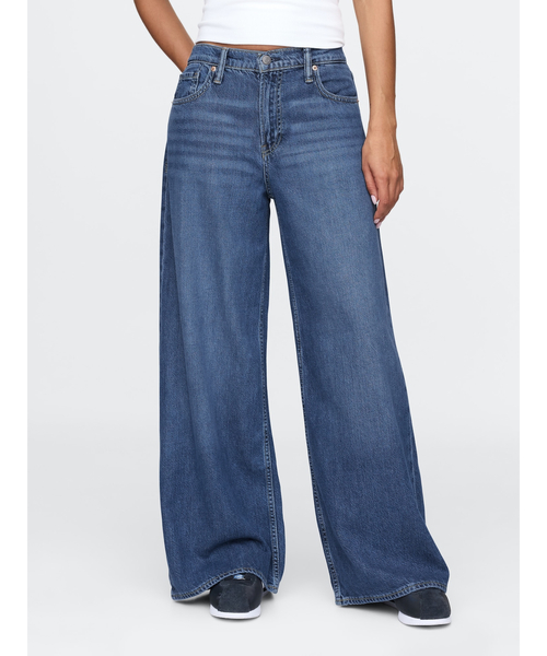 GAP（ギャップ）の「ミッドライズ ウルトラソフト バギーデニム（デニムパンツ・レディース・ブルー・24/27/25/26/23/30/29/28）」の15枚目の写真