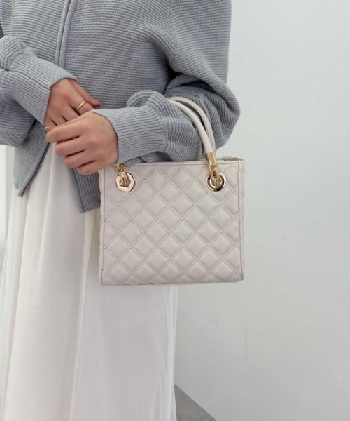 Ｗスティッチキルトバッグ（ショルダーバッグ）｜archives（アルシーヴ）