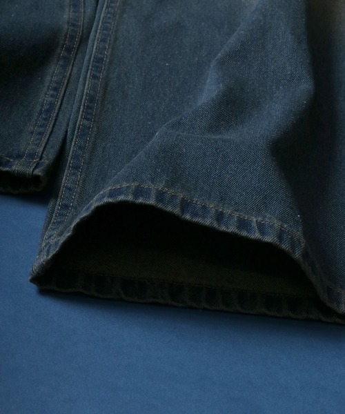 ANPAS(アンパス)の「10.5oz Vintage Design Wide Tapered Denim Pants with Walletchain/チェーン付き ヴィンテージ ワイドテーパード デニムパンツ オーバーダイ(デニムパンツ・メンズ・ネイビー/ブラック・M/L/XL)」の13枚目の写真