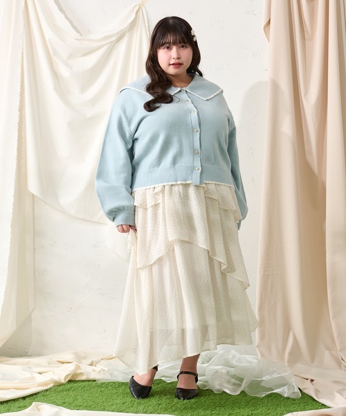 Louiosy（ルオシー）の「【大きいサイズ】スカラップカラー