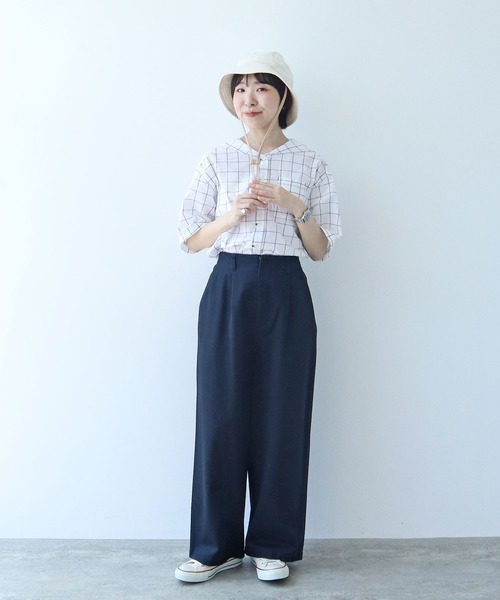 チノ後ろゴム タックパンツ（チノパンツ）｜PAR ICI