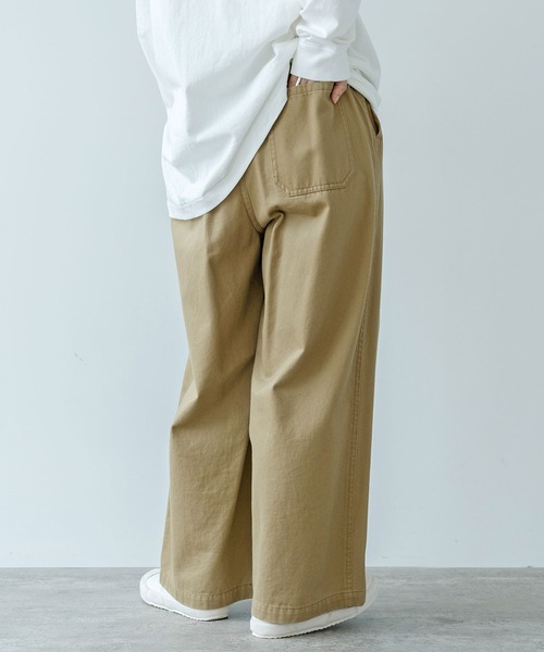 PAR ICI（パーリッシィ）の「チノ後ろゴム タックパンツ