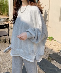 by LEGNA（バイレグナ）の「重ね着風トレーナー（スウェット）」