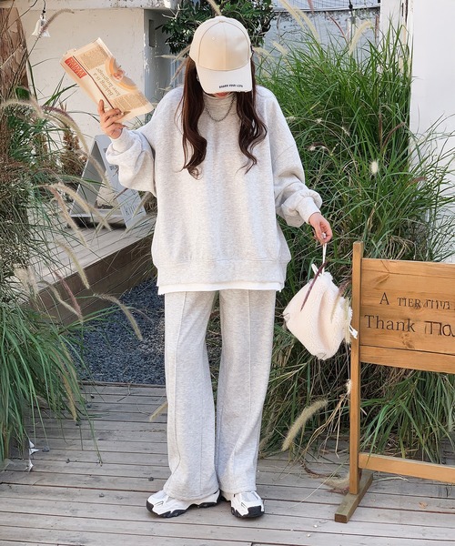 セール】重ね着風トレーナー（スウェット）｜by LEGNA（バイレグナ）の