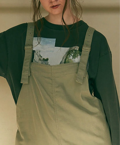 RNA-N(アールエヌエーエヌ)の「O0738 コットンシルクミリタリーオーバーオール(サロペット/オーバーオール・レディース・ベージュ/セージグリーン/ブラック・FREE)」の20枚目の写真